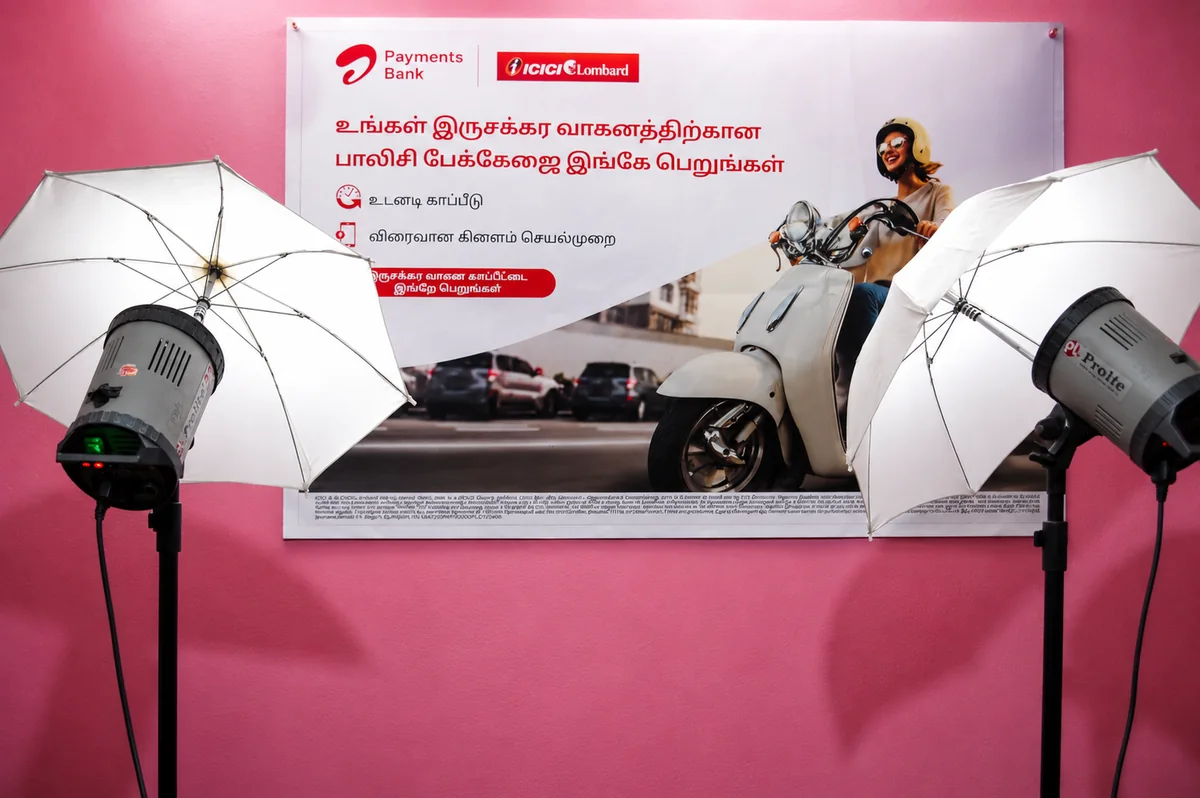 Photo studio and print desk at SVC Digital Studios Keezhapalur
